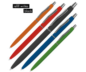 Rubber coated ball pen