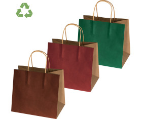 Small recycled paperbag with 2 handles