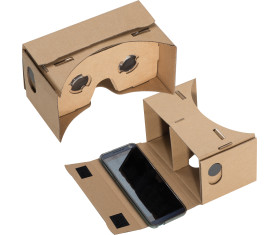 Virtual Reality glasses made of cardboard