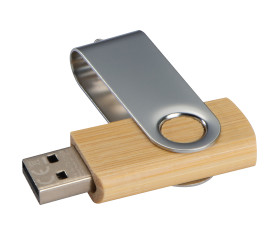 Bambusz pendrive 4 GB, készletről