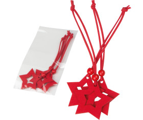 Kerststerren hangers van vilt